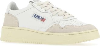 Autry Womens Two-Tone Leather And Suede Medalist Sneakers Ls33
