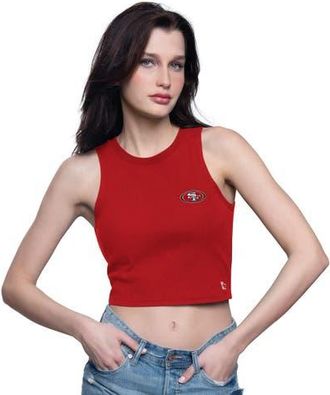 Starter Womens Starter Scarlet San Francisco 49ers Show Up Cropped Tank Top at Nordstrom, Size Xx-Large