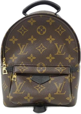 Louis Vuitton Marron Coated Canvas Backpack (Pre-Owned)