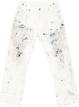 Mastercraft Union paint-splatter jeans - Neutrals