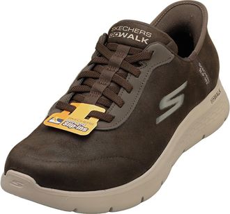 Skechers Mens Hands Free Slip-ins: Go Walk Flex-Smooth Motion Sneaker, Brown, 11.5 UK