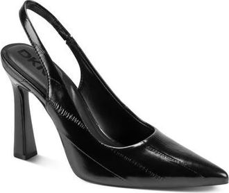 DKNY Caytina Slingback Pointed Toe Pump in Black at Nordstrom, Size 6.5
