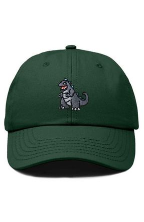 Dalix Giant Lizard Embroidered Dad Hat in Dark Green at Nordstrom