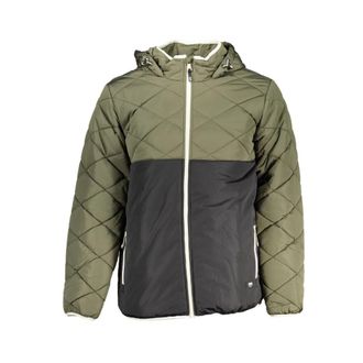 Vans Groene Polyester Heren Hoodie Jas - Heren - Winterjassen - Groen - S - Polyester - Jassen