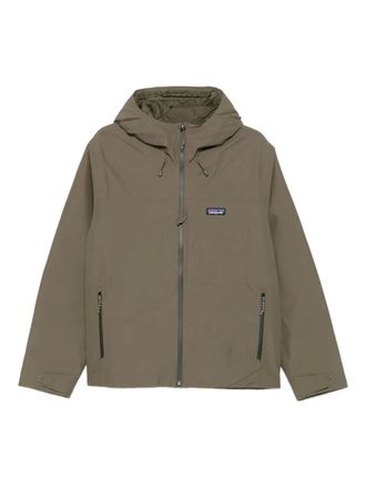 Patagonia Windshadow hooded zip-front jacket - men - Recycled Polyester/Recycled Polyester - M - Green