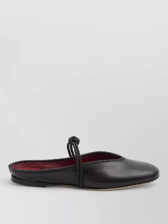 Bottega Veneta leather open back ballerina flats