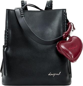 Desigual Medium Faux Leather Backpack in Black at Nordstrom