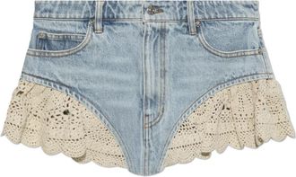 Frame Denim Denim Shorts - Dames - Denim shorts - Blauw - W25 - Denim - Korte Broeken