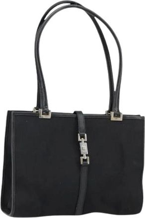 Gucci Pre-owned Shoulder Bags, female, Black, Size: ONE SIZE Pre-owned Nylon Shoulder Bag