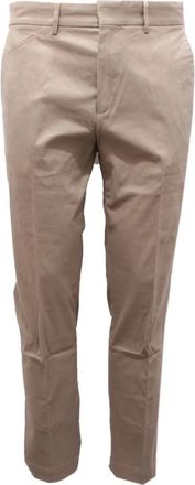Mauro Grifoni Katoenen broek Made in Italy - Heren - Chinos - Beige - S - Katoen - Broeken