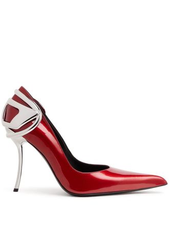 Diesel 105mm D-ten&half P pumps - women - PVC - 36 - Red