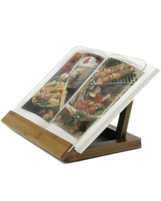 Lipper International Bamboo & Acrylic Recipe Book Holder
