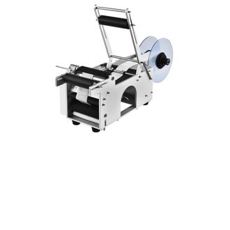OEM M&aacute;quina Etiquetadora Redonda Semiautom&aacute;tica, Aplicaci&oacute;n R&aacute;pida De Etiquetas, Sensor Ajustable, Mt-50alu