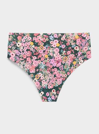 Miiyu Womens Stretch microfibre high-waist thong Recycled nylon