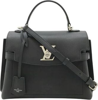 Louis Vuitton Pre-owned Lockme Ever BB Zacht Kalfsleer 2way Handtas - Dames - Vintage Handtas - Zwart - ONE Size - Leer - Vintage