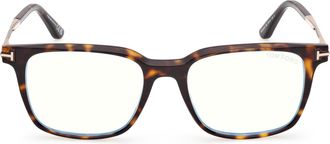 Tom Ford Tortoiseshell Ft6124-B Square Eyeglasses