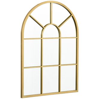 HOMCOM Homcom Specchio A Muro Moderno 70x50 Cm Per Camera Da Letto E Soggiorno Oro