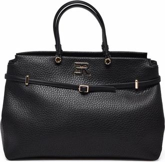 Ermanno Scervino Black Polyurethane Unity Handbag