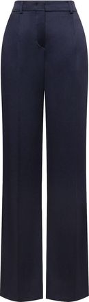 Alberta Ferretti Pantaloni in raso - Blu