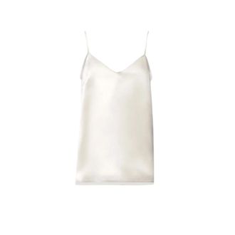 Fabiana Filippi Tops, Dames, Beige, XS, Tule, Crepe de Chine Tanktop