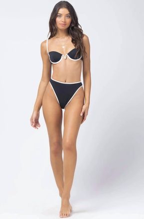 L*Space Nico Demi Cup Top In Black