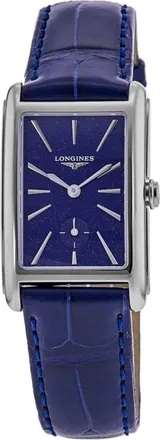 Longines DolceVita Quartz Blue Dial Leather Strap Womens Watch L5.512.4.93.2