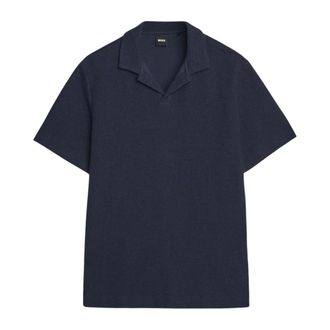 HUGO BOSS Tops, Heren, Blauw, XL, Katoen, Exclusief Poloshirt
