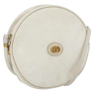 Gucci Pre-owned Cross Body Bags, female, White, Size: ONE SIZE Pre-owned Vintage Cross Body Bag