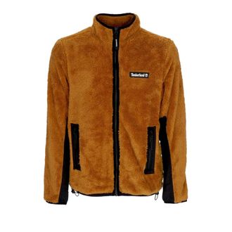 Timberland Zip-throughs, male, Brown, L, Sherpa Jacket with Zip Closure