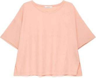 Maliparmi Blouses, female, Pink, Size: 2XL Fluid Crepe Shirt