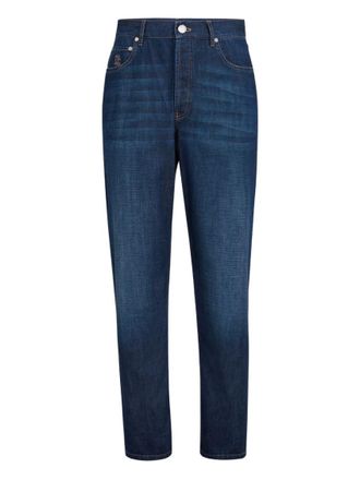 Brunello Cucinelli Blue Mid Rise Jeans