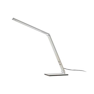 Lucande L&aacute;mpara De Mesa Led nicano En Gris Aluminio - Lucande