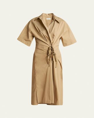 Dries Van Noten Delicky Wrap Midi Shirtdress
