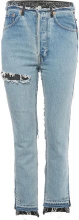 VETEMENTS x Levis Jeans con design patchwork - Blu