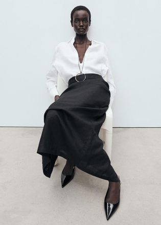 Mango Scarpe vernice tacco kitten nero - Donna - 37 - MANGO