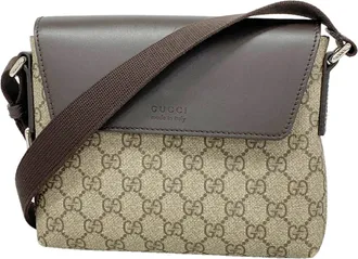 Gucci Brown Pvc Shoulder Bag (Pre-Owned)