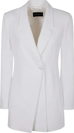 Emporio Armani Blazer in raso - Bianco
