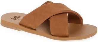 Malvados Ellie Cross Strap Slide Sandal in Saddle at Nordstrom, Size 10