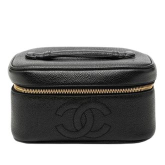 Chanel Pre-owned Handbags, female, Black, Size: ONE SIZE Pre-owned Vanity Bag