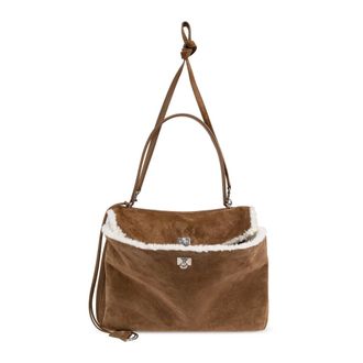 Balenciaga Tassen, Dames, Bruin, ONE Size, Wol, Grote Rodeo Tote Bag