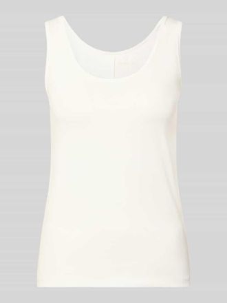 Tom Tailor Regular Fit Tank Top aus Baumwoll-Mix in Weiss, Gr&ouml;&szlig;e XXL