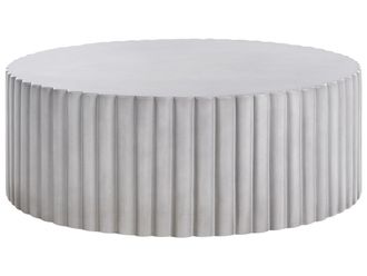 Beliani Mesa de centro 117 cm 117 cm gris