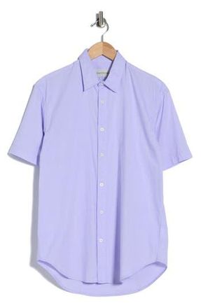 Coastaoro Eben Short Sleeve Button-Up Shirt in Pale Purple at Nordstrom Rack, Size Xx-Large