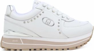 Liu Jo Maxi Wonder 87 - Dames - Sneakers - Wit - 41 EU - Leer - Schoenen