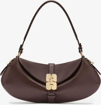 Ganni Brown B-Kat Bag in