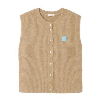 American Vintage Dames, Truien, Beige, Maat: S Wol