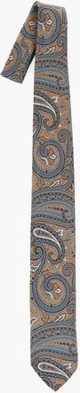 Corneliani Paisley Patterned Silk Tie size Unica