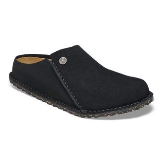 Birkenstock Womens Zermatt Premium Suede Clog In Black