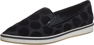 Nicholas Kirkwood Black Velvet And Patent Leather Pointed Toe Flats