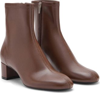 Mango Round Toe Bootie in Chocolate at Nordstrom, Size 6.5Us